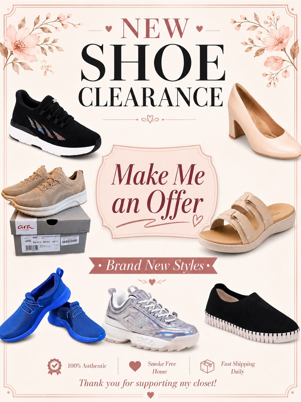 Make Me an Offer - Women Shoes Clearance (Black Knit Slip-On)